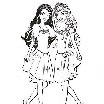 Barbie Xinh Đẹp 2 (Tô Màu Có Hình Dán)