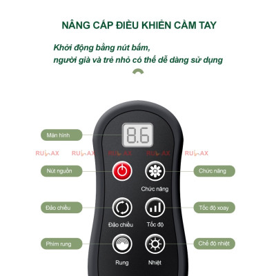 ￼Gối Massage Cổ Vai Gáy Hồng Ngoại (loại 1 ) - Máy Massage 20 bi cao cấp thế hệ mới bản nâng cấp siêu xịn