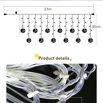 DÂY ĐÈN 108 LED  58468 AKKO STAR    - HÀNG CHÍNH HÃNG