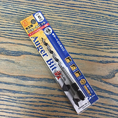 Mũi khoan gỗ xoắn ốc ngắn 5mm đuôi lục giác 6.35mm Onishi 