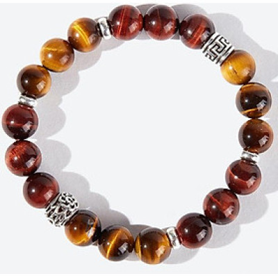 Vòng tay thạch anh mắt hổ phối hình trụ Ngọc Quý Gemstones