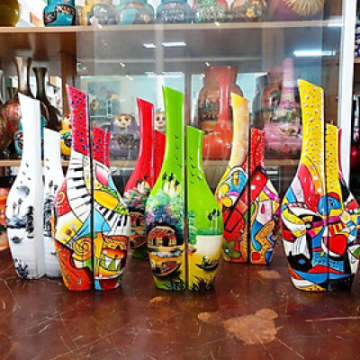 Bình Hoa Sơn Mài - Bình Đôi Tình Yêu | Size 25x10 cm | Thủ Công Nghệ Thuật – Biểu Tượng Gắn Kết