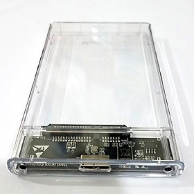 Box ổ cứng di động 2.5 inch trong suốt hộp đựng ổ cứng laptop PC chuẩn USB 2.0 - miếng lót chuột