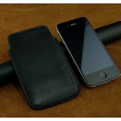 Bao da rút cho điện thoại Iphone 4, 4S da bò thật may thủ công bền đẹp - Hàng chính hãng