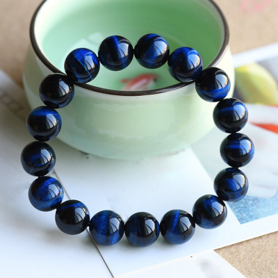 Vòng Tay Đá Mắt Hổ Xanh Dương 12MM 