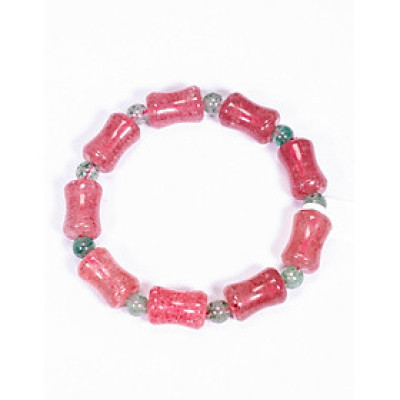 Vòng tay đá thạch anh dâu đốt trúc mệnh hỏa, thổ - Ngọc Quý Gemstones