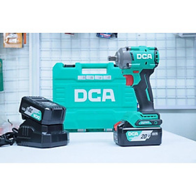 MÁY SIẾT BU LÔNG KHÔNG CHỔI THAN DÙNG PIN 20V/4AH*2 SẠC 2A DCA ADPB358EM - HÀNG CHÍNH HÃNG