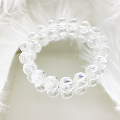 Lắc Đá Thach Anh Ưu Linh Trắng