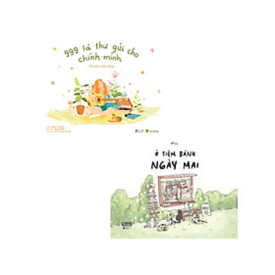 Combo Ở Tiệm Bánh Ngày Mai + 999 Lá Thư Gửi Cho Chính Mình - Tô Màu Cuộc Sống (Bộ 2 Cuốn) - AZ