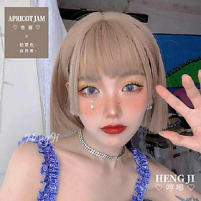 tóc giả ngố hiền hồfreeship 50k tóc giả ngố xám tặng lưới chùm tóc