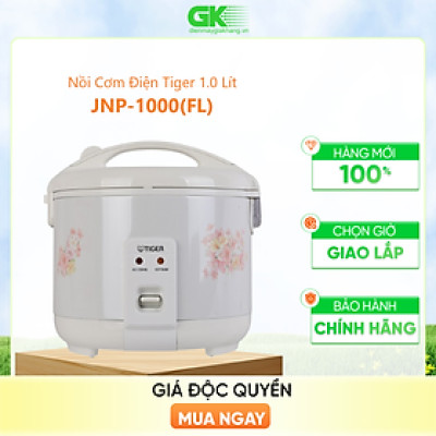 Nồi Cơm Điện Nắp Gài Tiger JNP-1000 - 1L (Trắng) - Hàng chính hãng