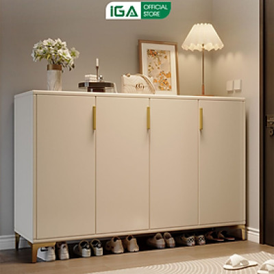 Tủ giày thông minh sức chứa lớn chất liệu gỗ MDF cao cấp phong cách sang trọng thương hiệu IGA - GP387