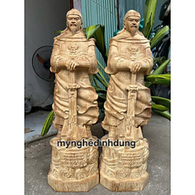 Tượng trần quốc tuấn trần hưng đạo vương bằng gỗ ngọc Am thơm nức cao 60cm