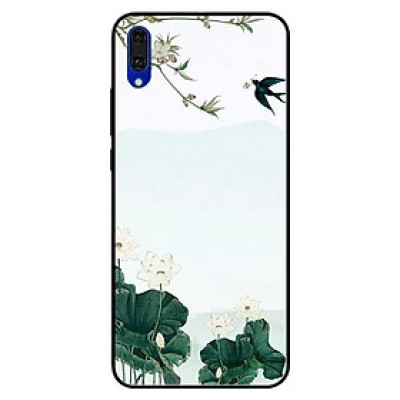 Ốp lưng dành cho Huawei Y7 Pro - mẫu Sen Trắng Chim Én