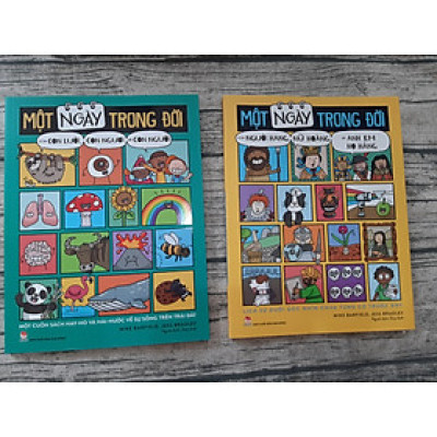 Combo 2 cuốn MỘT NGÀY TRONG ĐỜI CỦA NGƯỜI HANG, NỮ HOÀNG VÀ ANH EM HỌ HÀNG vs CON LƯỜI, CON NGƯƠI, CON NGƯỜI