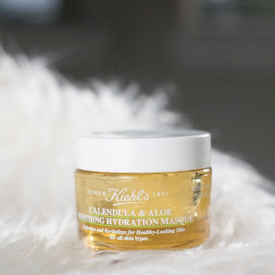 Mặt nạ cấp ẩm siêu tốc phục hồi da Kiehls Calendula & Aloe Soothing Hydration Mask minisize 14ml ( cúc )
