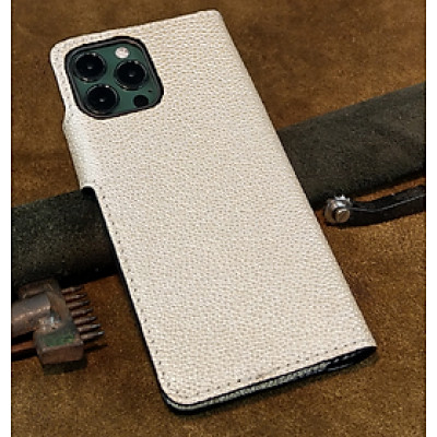 Bao da cho ·điện thoại 15 Pro Max Handmade dạng ví da bò thật - hàng chính hãng