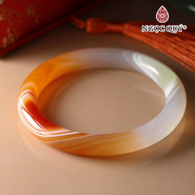 Vòng chalcedony uyên ương - Ngọc Quý Gemstones