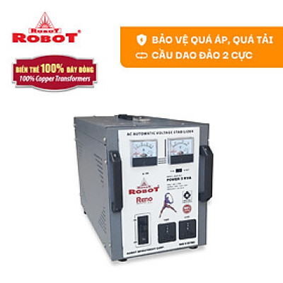 Ổn áp Robot 1 pha Reno 3KVA – Model RE3K818B - Hàng chính hãng