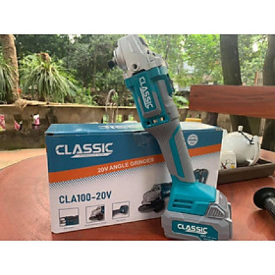 [ XÃ KHO CUỐI NĂM ] MÁY MÀI GÓC DÙNG PIN 20V 100MM CLASSIC CLA100-20V ( 1 PIN 20V-4AH , 1 SẠC) - HÀNG CHÍNH HÃNG