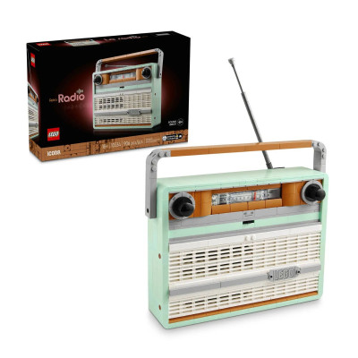 LEGO ICONS 10334 Đồ Chơi Lắp Ráp Đài Radio Cổ Điển (906 chi tiết)