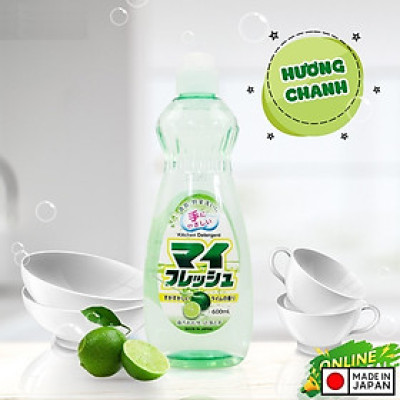 Nước rửa chén bát Rocket Soap 600ml - Hương chanh - Hàng Nội Địa Nhật Bản