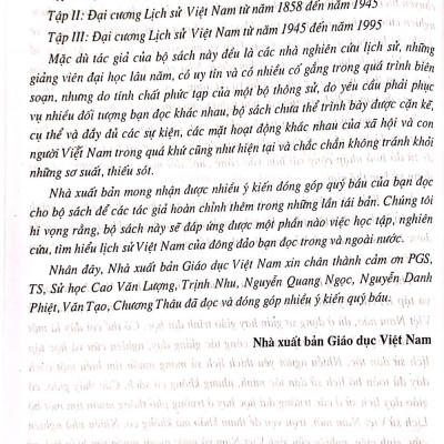 Đại cương lịch sử Việt Nam tập 1 