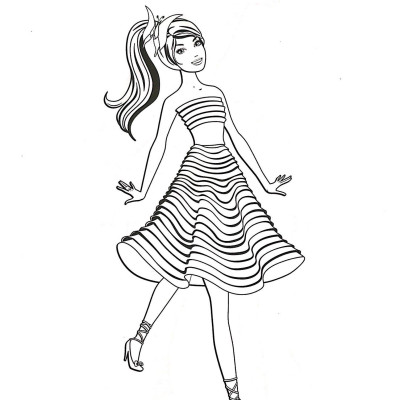 Barbie Xinh Đẹp 2 (Tô Màu Có Hình Dán)