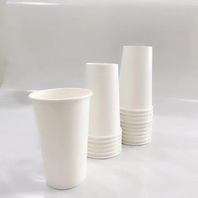 [KV] Ly giấy 14oz~420ml - Lốc 50 ly giấy trơn 