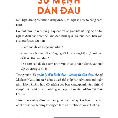 Từ quản lý đến lãnh đạo – Sứ mệnh dẫn đầu