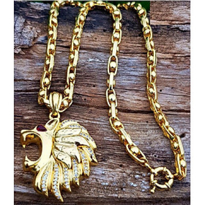 Dây chuyền mặt sư tử mạ vàng 24k MD86