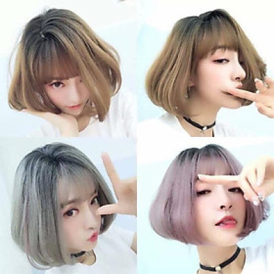 Tóc giả cao cấp cúp vic- tặng lưới chùm tóc- hình thật