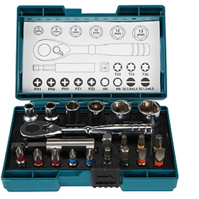 Bộ mũi vít và socket Makita B-54081 (21 chi tiết/bộ)