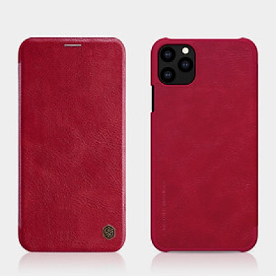 Bao case da cho iPhone 11 Pro Max hiệu Nillkin Qin có ngăn đựng thẻ, thiết kế tinh xảo - Hàng chính hãng
