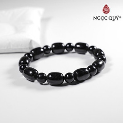 Vòng tay đá thạch anh tóc đen nhiều tóc mệnh thủy, mộc - Ngọc Quý