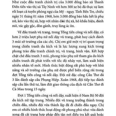 Phụ Nữ Sài Gòn - Gia Định Và Nam Bộ Trong Cuộc Tổng Tiến Công Và Nổi Dậy Xuân Mậu Thân 1968