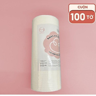 Khăn Lau Đa Năng topgia Cuộn 100 tờ Siêu Dai,siêu thấm hút Có Thể Giặt Tái Sử Dụng