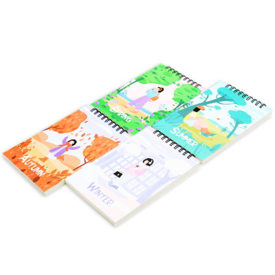 Sổ Lò Xo Note 4 Mùa A6 - Kẻ Ngang - 160 Trang 80gsm - The Sun - Autumn