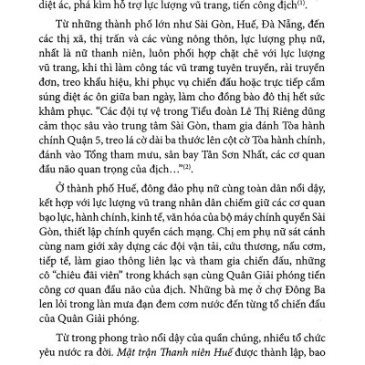 Phụ Nữ Sài Gòn - Gia Định Và Nam Bộ Trong Cuộc Tổng Tiến Công Và Nổi Dậy Xuân Mậu Thân 1968