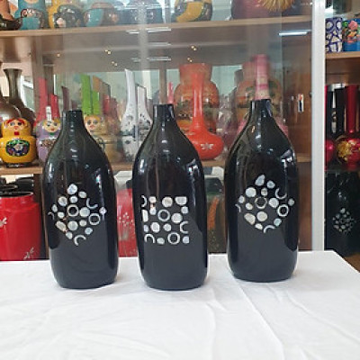 Bình hoa sơn mài cao cấp - Khảm cừ 2 mặt size 34x14x10 cắm hoa, trang trí nhà cửa, văn phòng, quà tặng ý nghĩa