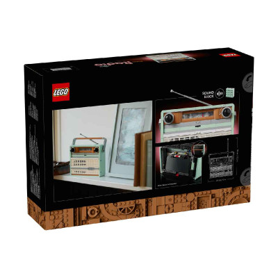 LEGO ICONS 10334 Đồ Chơi Lắp Ráp Đài Radio Cổ Điển (906 chi tiết)