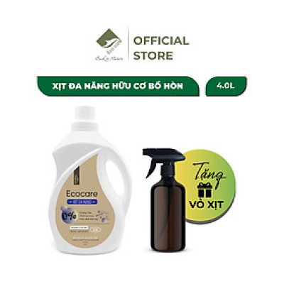 (TẶNG KÈM VỎ XỊT) Bình Xịt Vệ Sinh Đa Năng ECOCARE 4L Khử Mùi, Diệt Nấm Mốc, Diệt Khuẩn Hiệu Quả Nhà Bếp, Nhà Vệ Sinh Và Nhà Tắm