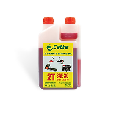 Nhớt 2 thì máy cắt cỏ, xipo, cưa xích, máy phát điện pha xăng 1 lít CATTA - Nhớt 2 thì pha xăng CATTA