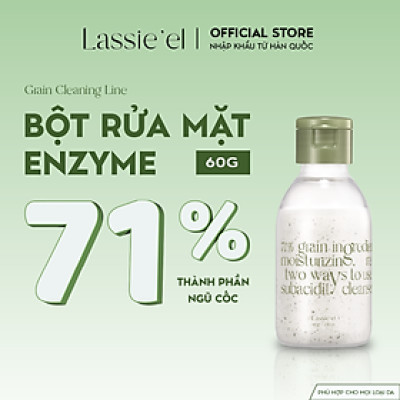 Bột rửa mặt và tẩy tế bào chết hằng ngày enzyme Lassie