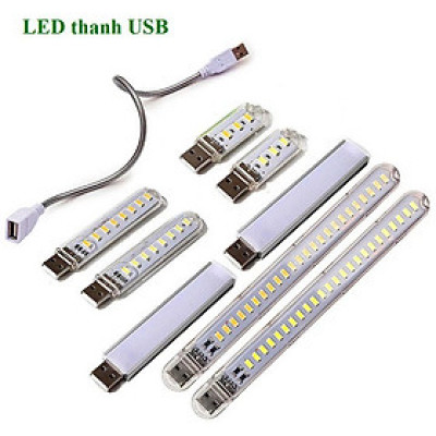 Đèn led mini 3 bóng, 8 bóng, 24 bóng siêu sáng cổng cắm usb thích hợp làm việc ban đêm, học tập, đọc sách siêu tiện dụng