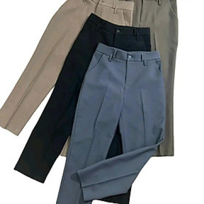 Quần Tây Nữ đĩa lệch 9 tấc (Vải Hàn Quốc không nhăn) Pants