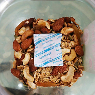 Gói hút ẩm dùng cho ngũ cốc, hạt điều - hàng chính hãng