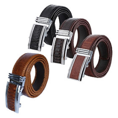 HP4458-62-66-70 - Thắt lưng nam da đà điểu Huy Hoàng đan viền 4P màu đen, nâu đất, vàng bò, nâu đỏ