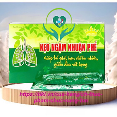 Kẹo ngậm nhuận phế Kingphar, vỉ 8 viên, giảm ho, làm ấm đường hô hấp