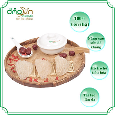 Tổ hồng yến tinh chế 50gr Đảo Yến Phú Quốc - tổ yến tinh chế nguyên chất 100% - Giúp tăng sức đề kháng cho trẻ nhỏ, bổ sung dinh dưỡng cho mẹ bầu